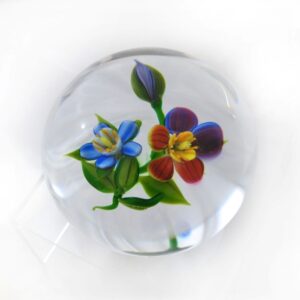 Farfalla Paperweight Tarsitano Debbie Stiefmuetterchen Pansy DT 725