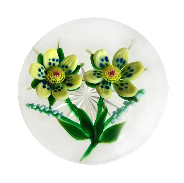 Farfalla Paperweight Tarsitano Debbie Wheat Flower DT 751