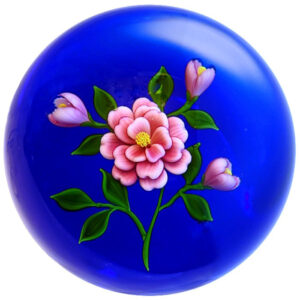 Farfalla Paperweight Trabucco Victor Rosa Kamelie Cherilyn VT 085