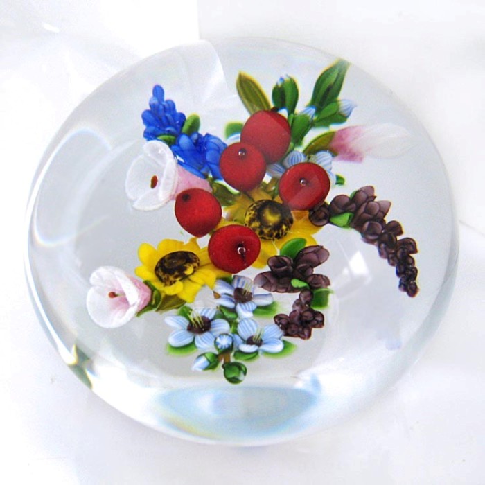Farfalla Paperweight Ward Mayauel Bukett Summer Morning MW 1011