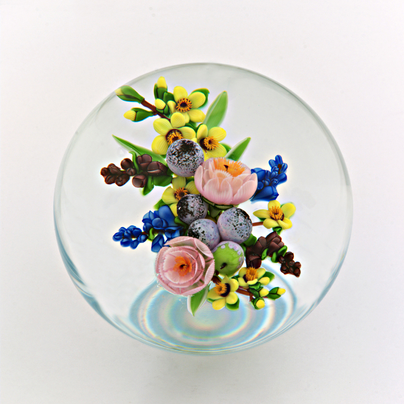 Farfalla Paperweight Ward Mayauel Bukett quot Mimulus quot MW 3010
