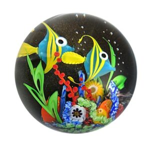 Farfalla Paperweight Ward Mayauel Fische im Korallenriff V MW 3122
