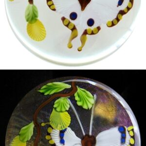 Farfalla Paperweight Ward Mayauel Grosser weisser Schmetterling MW 3106 3