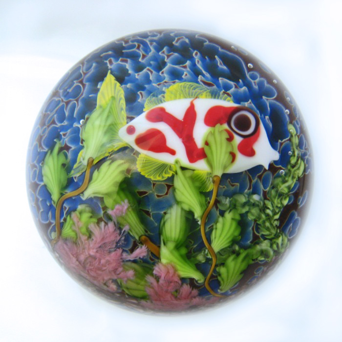 Farfalla Paperweight Ward Mayauel Koi Fisch MW 3092