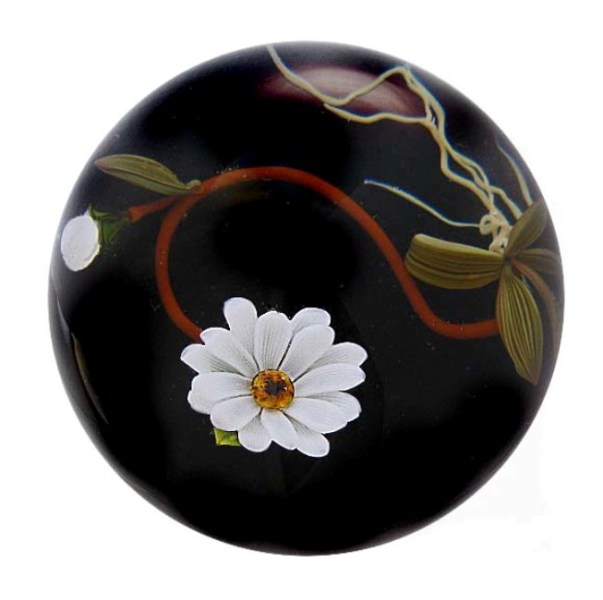 Farfalla Paperweight Ward Mayauel Margerite Daisy MW 3111