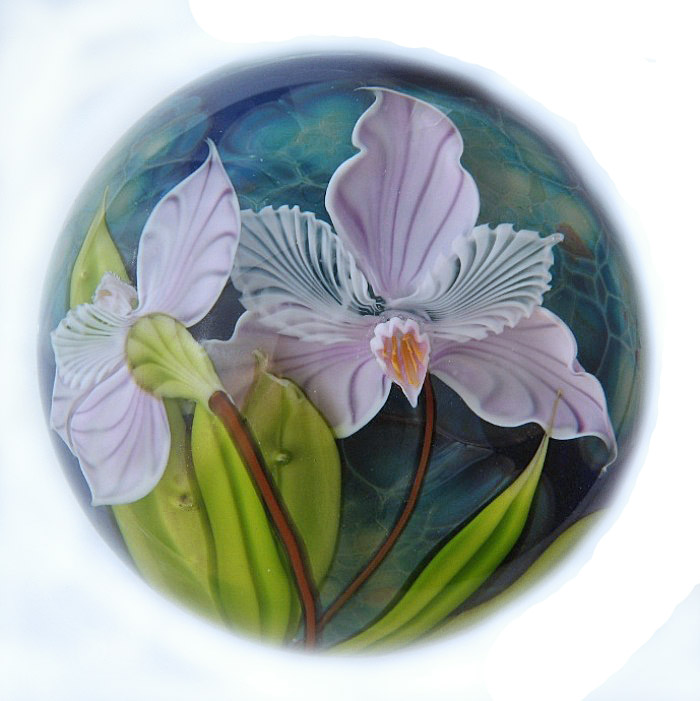 Farfalla Paperweight Ward Mayauel Orchidee MW 3024 6