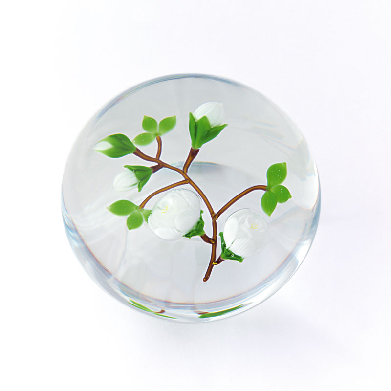 Farfalla Paperweight Ward Mayauel Weisse Rose Cloe MW 3048