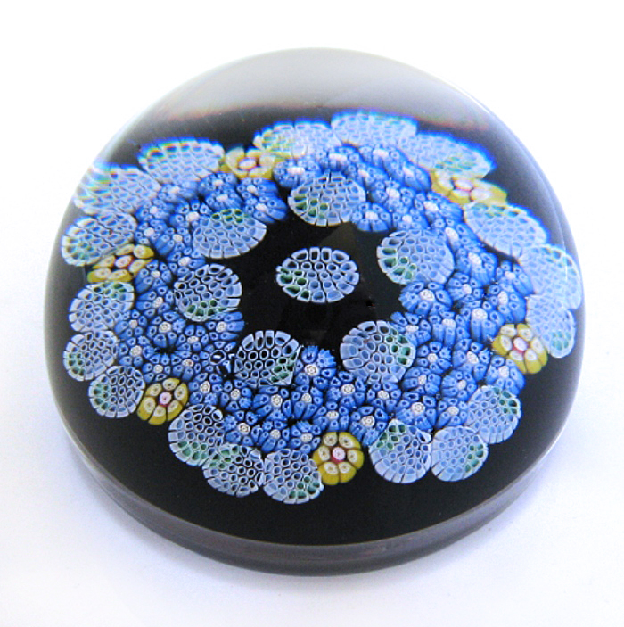 Farfalla Paperweight Whitefriars Blaues Bukett WF 1300 78