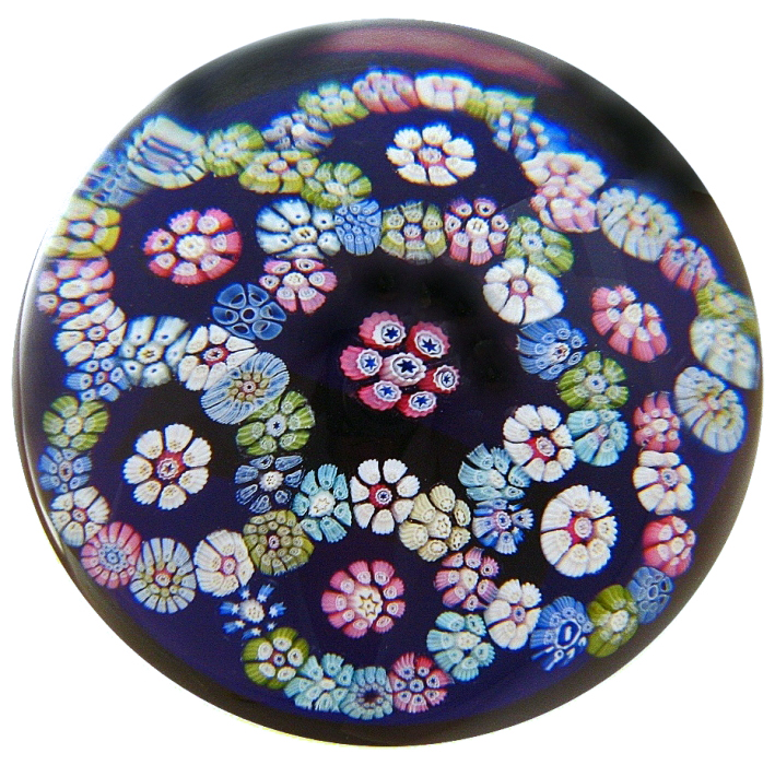 Farfalla Paperweight Whitefriars Bunte Millefiori Girlande WF 1102 2