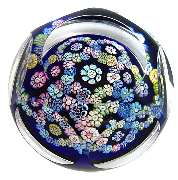 Farfalla Paperweight Whitefriars Bunte Millefiori Girlande WF 1103 78