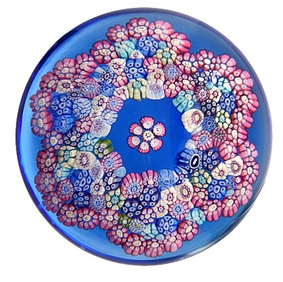 Farfalla Paperweight Whitefriars Buntes Bukett WF 1300 77