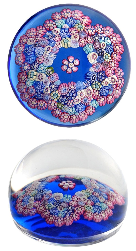 Farfalla Paperweight Whitefriars Buntes Bukett WF 1300 77
