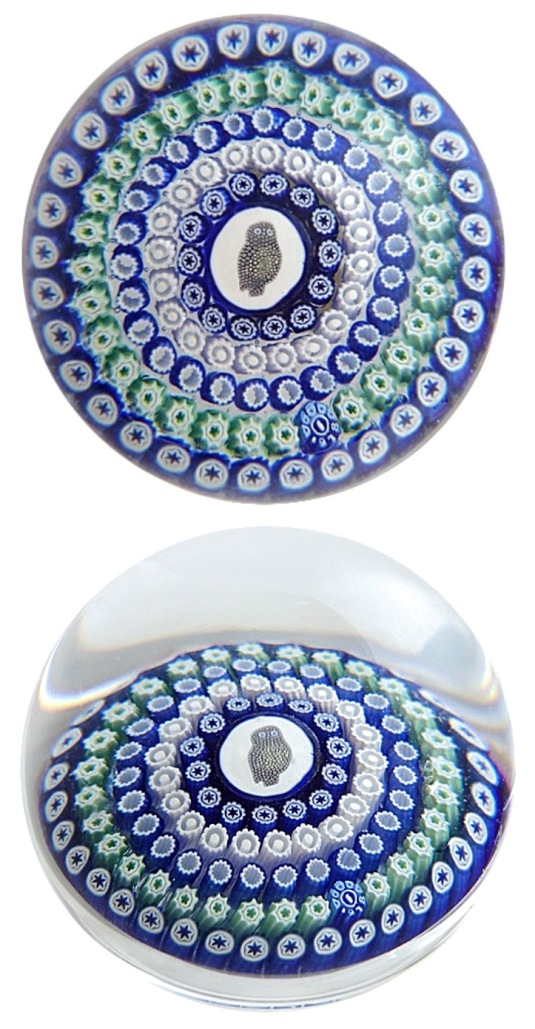 Farfalla Paperweight Whitefriars Eule nicht angeschliffen WF 2203