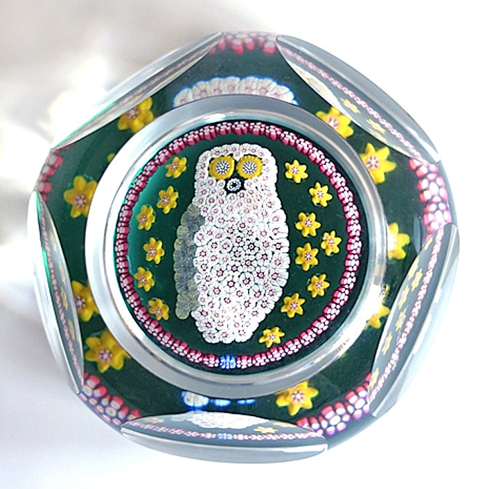 Farfalla Paperweight Whitefriars Grosse Eule WF 1502 2