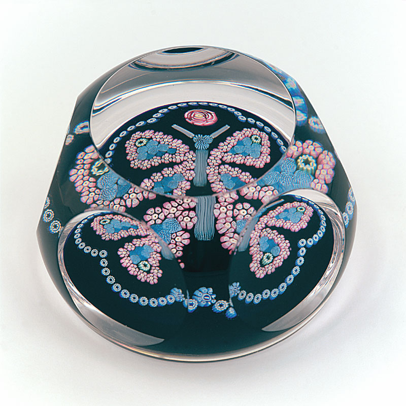 Farfalla Paperweight Whitefriars Grosser Schmetterling WF 1500
