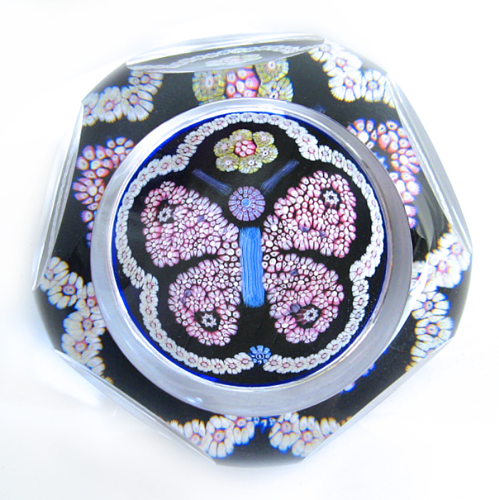 Farfalla Paperweight Whitefriars Grosser Schmetterling WF 1500 78 2
