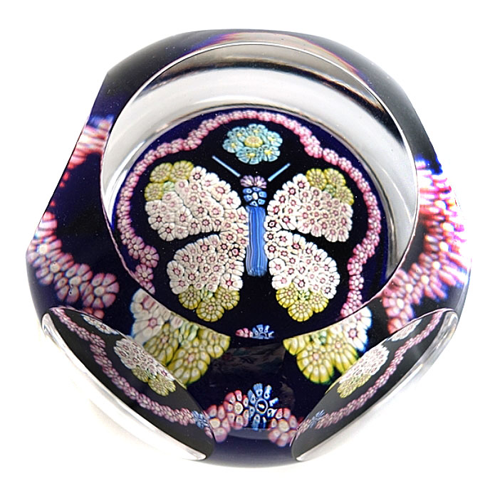Farfalla Paperweight Whitefriars Grosser Schmetterling WF 1500 79 3