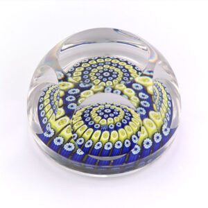 Farfalla Paperweight Whitefriars Konzentrisches Millefiori Fensterschliff WF 1002 77