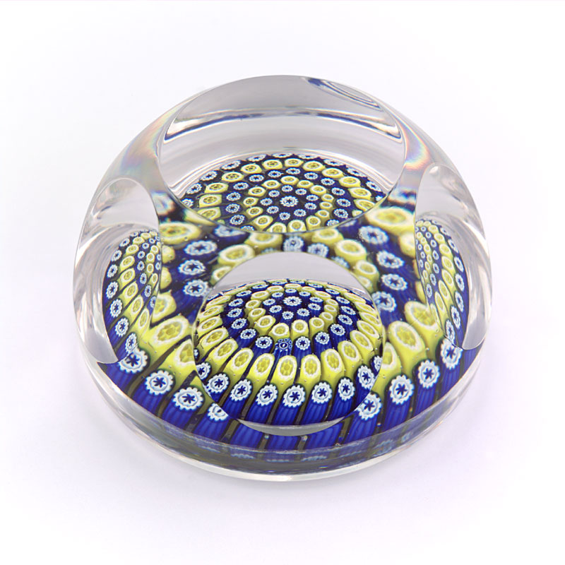 Farfalla Paperweight Whitefriars Konzentrisches Millefiori Fensterschliff WF 1002 77