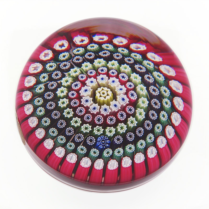 Farfalla Paperweight Whitefriars Konzentrisches Millefiori WF 1001 80