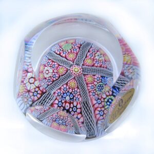 Farfalla Paperweight Whitefriars Lace Twist Miniatur WF 1037