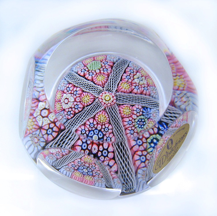 Farfalla Paperweight Whitefriars Lace Twist Miniatur WF 1037