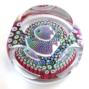 Farfalla Paperweight Whitefriars Millefiori Fisch WF 1200 79