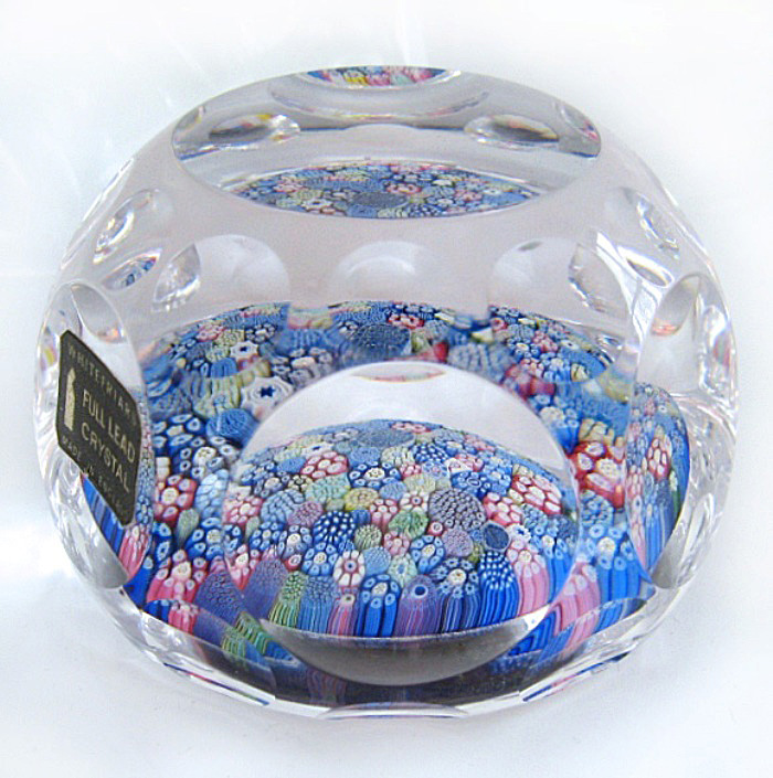 Farfalla Paperweight Whitefriars Random Vielfachcanes WF 1032
