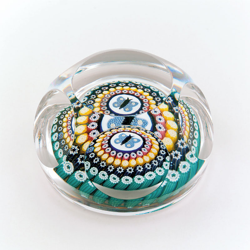 Farfalla Paperweight Whitefriars Schmetterling WF 1201