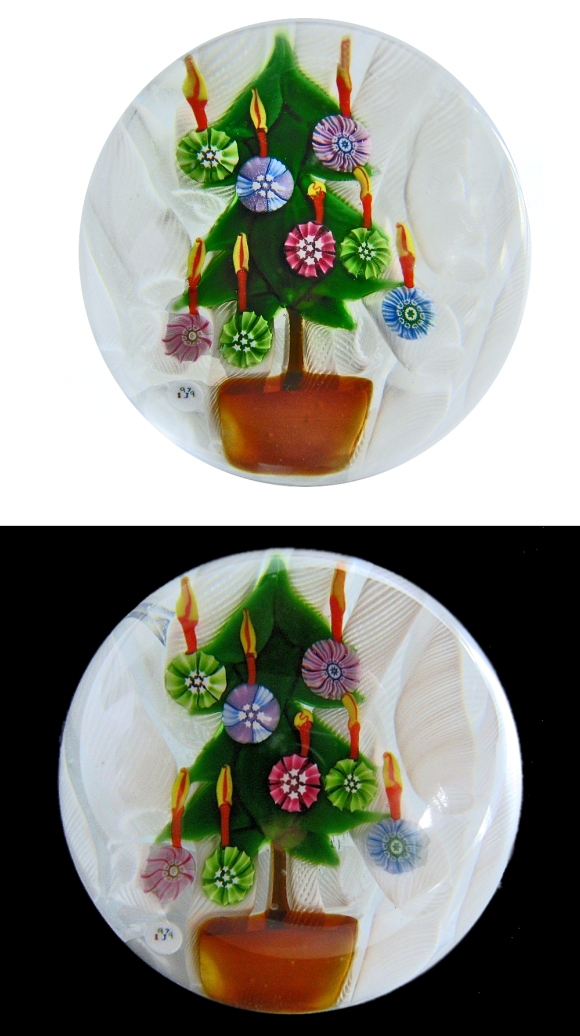 Farfalla Paperweight X mas A Dickensean Christmas Tree JD 012 1