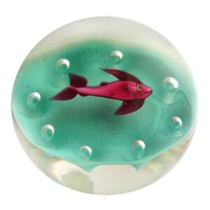 Farfalla Paperweight Ysart Paul Fisch PY 181