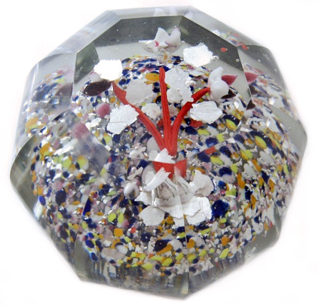 Farfalla Paperweight Zweig mit Glimmer BO 139
