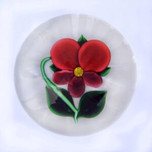 Farfalla Paperweight farfalla Studios Stiefmuetterchen Pansy FP 119
